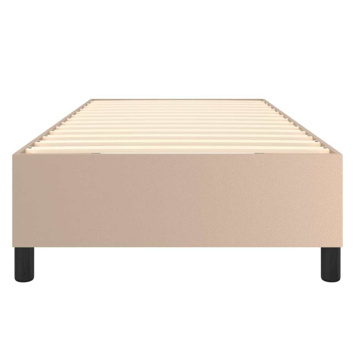 vidaXL Πλαίσιο Κρεβατιού Boxspring Καπουτσίνο 90x200 εκ. Συνθετ. Δέρμα