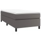 vidaXL Πλαίσιο Κρεβατιού Boxspring Γκρι 100x200 εκ. Συνθετικό Δέρμα