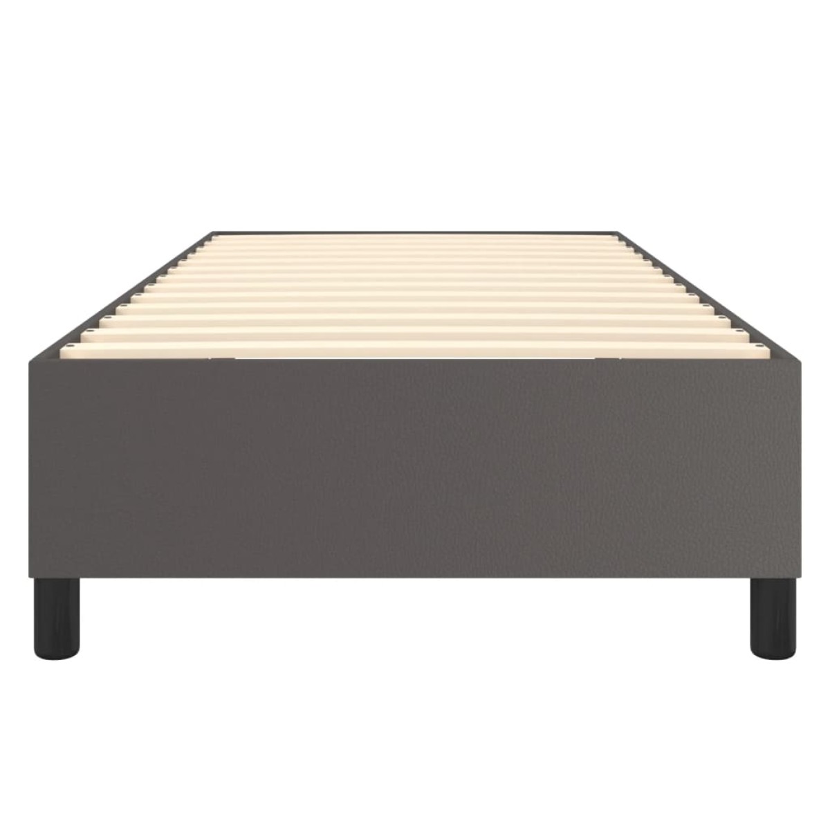 vidaXL Πλαίσιο Κρεβατιού Boxspring Γκρι 100x200 εκ. Συνθετικό Δέρμα