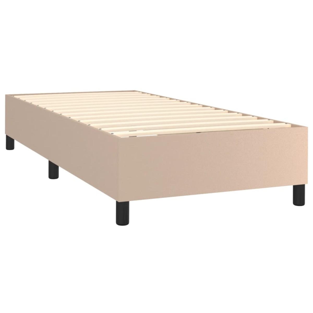 vidaXL Πλαίσιο Κρεβατιού Boxspring Καπουτσίνο 100x200εκ. Συνθετ. Δέρμα