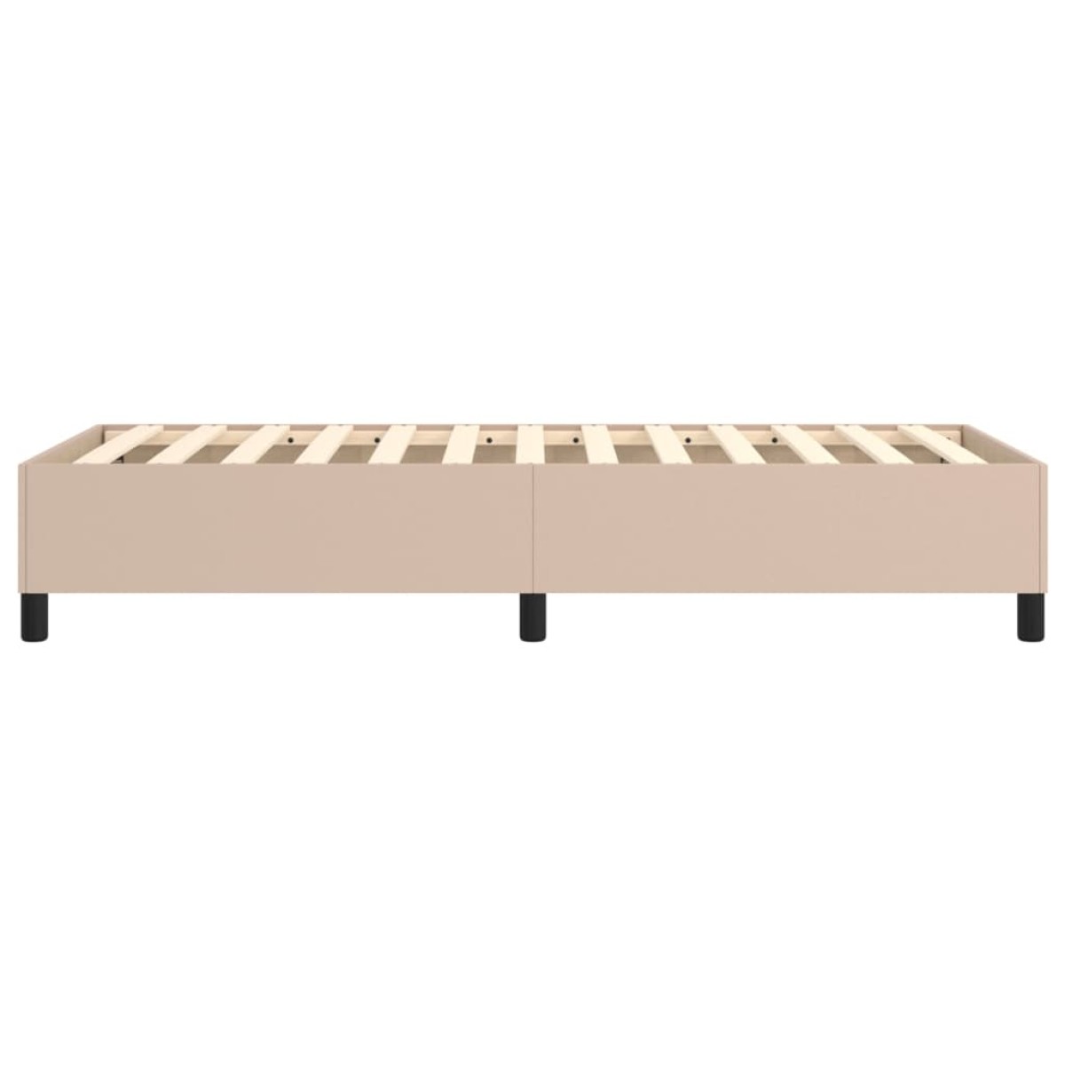 vidaXL Πλαίσιο Κρεβατιού Boxspring Καπουτσίνο 100x200εκ. Συνθετ. Δέρμα