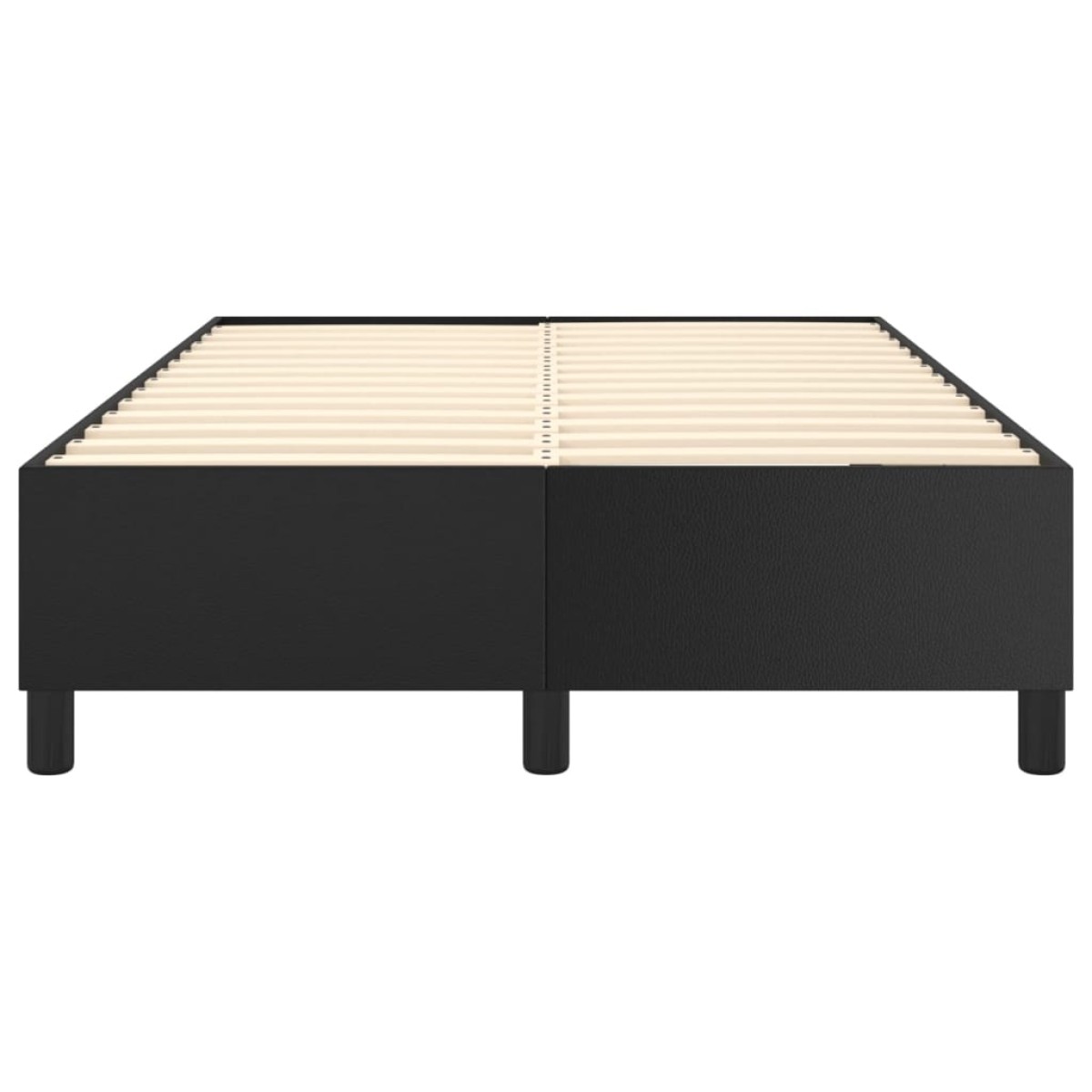 vidaXL Πλαίσιο Κρεβατιού Boxspring Μαύρο 120 x 200 εκ. Συνθετικό Δέρμα