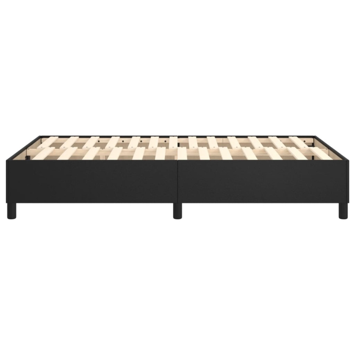 vidaXL Πλαίσιο Κρεβατιού Boxspring Μαύρο 120 x 200 εκ. Συνθετικό Δέρμα