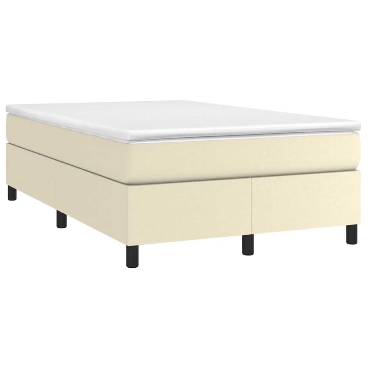 vidaXL Πλαίσιο Κρεβατιού Boxspring Κρεμ 120x200 εκ. Συνθετικό Δέρμα
