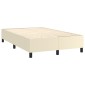 vidaXL Πλαίσιο Κρεβατιού Boxspring Κρεμ 120x200 εκ. Συνθετικό Δέρμα
