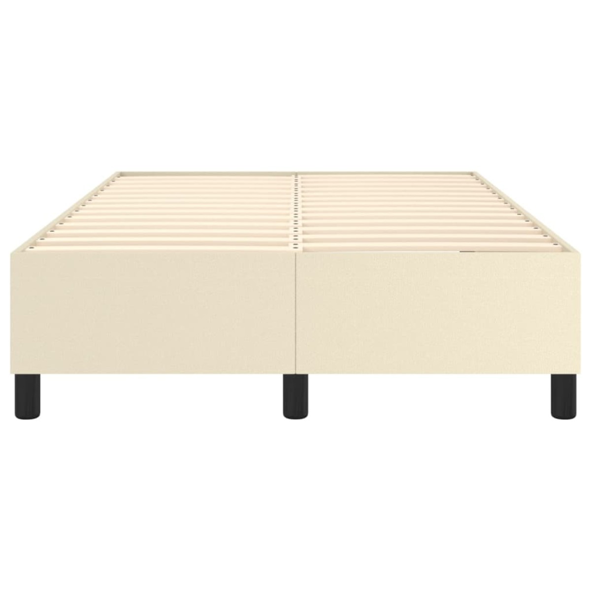 vidaXL Πλαίσιο Κρεβατιού Boxspring Κρεμ 120x200 εκ. Συνθετικό Δέρμα