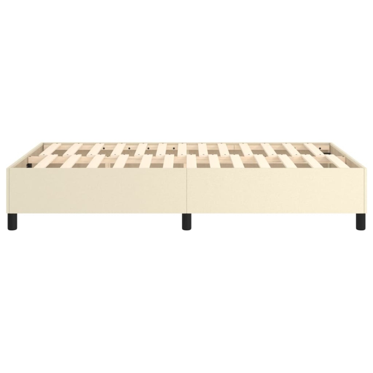 vidaXL Πλαίσιο Κρεβατιού Boxspring Κρεμ 120x200 εκ. Συνθετικό Δέρμα