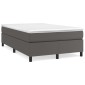 vidaXL Πλαίσιο Κρεβατιού Boxspring Γκρι 120x200 εκ. Συνθετικό Δέρμα