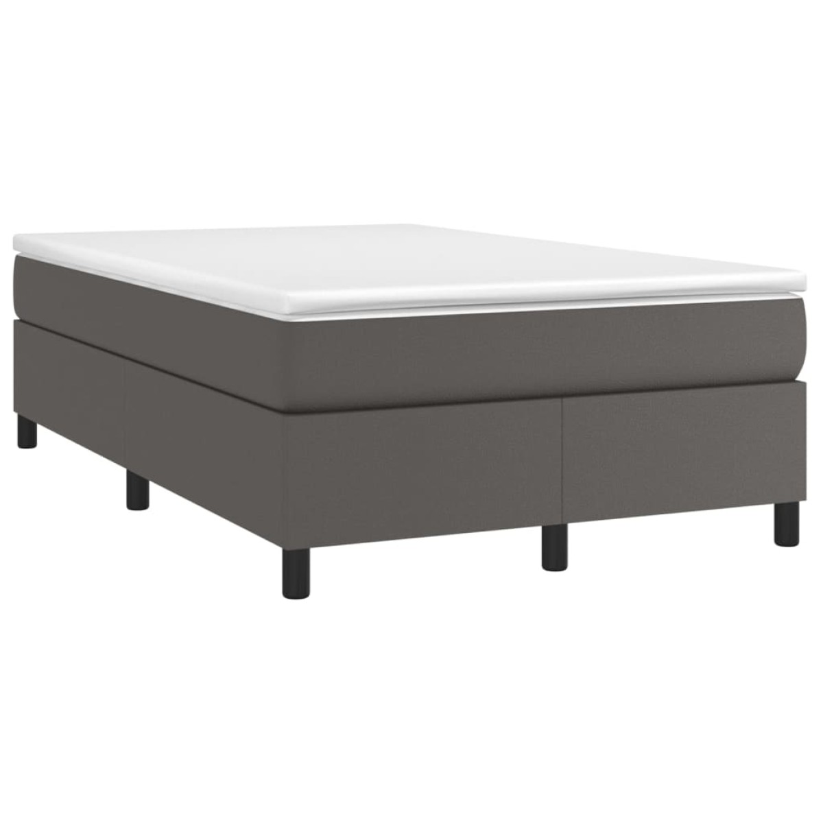 vidaXL Πλαίσιο Κρεβατιού Boxspring Γκρι 120x200 εκ. Συνθετικό Δέρμα