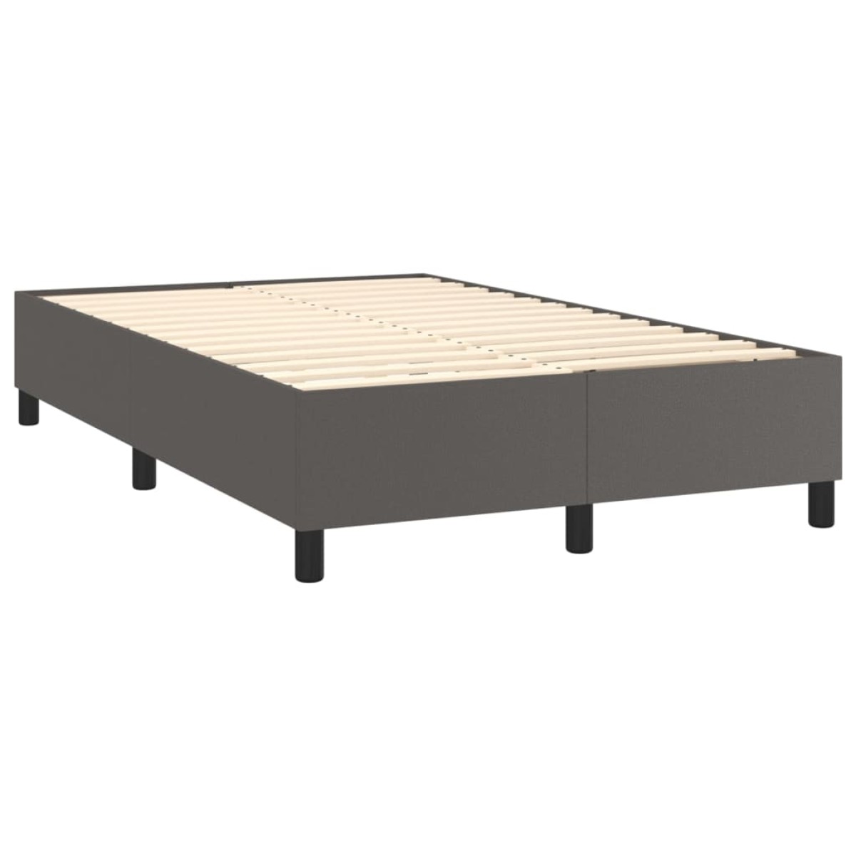 vidaXL Πλαίσιο Κρεβατιού Boxspring Γκρι 120x200 εκ. Συνθετικό Δέρμα