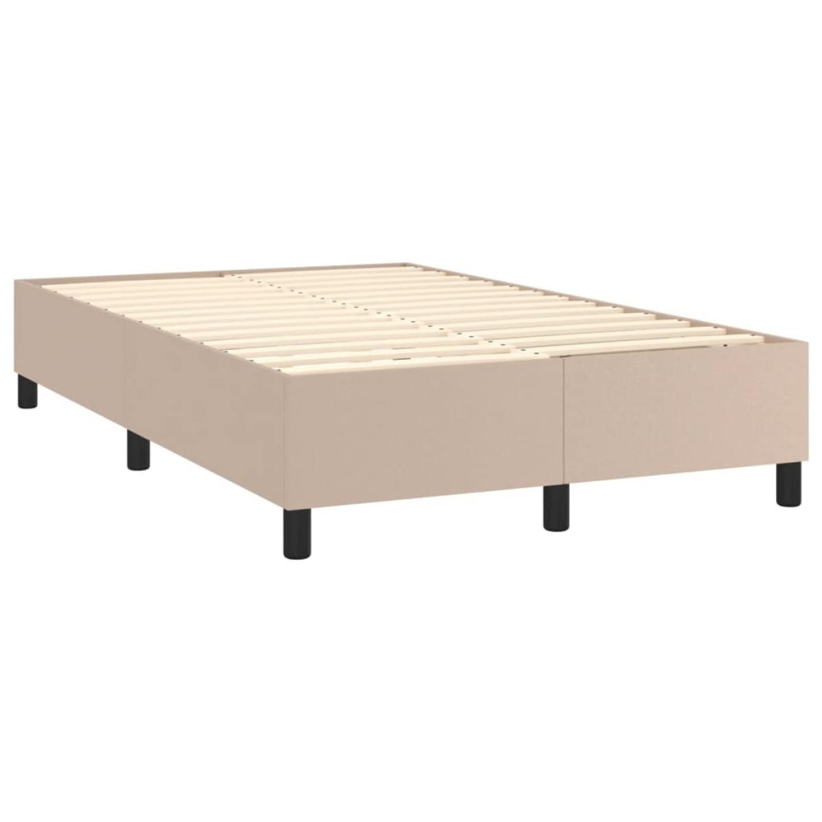 vidaXL Πλαίσιο Κρεβατιού Boxspring Καπουτσίνο 120x200εκ. Συνθετ. Δέρμα