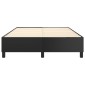 vidaXL Πλαίσιο Κρεβατιού Boxspring Μαύρο 140x190 εκ. Συνθετικό Δέρμα