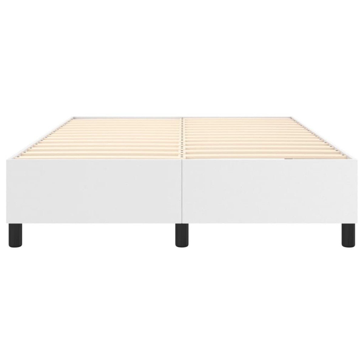 vidaXL Πλαίσιο Κρεβατιού Boxspring Λευκό 140x190 εκ. Συνθετικό Δέρμα