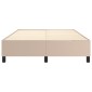 vidaXL Πλαίσιο Κρεβατιού Boxspring Καπουτσίνο 140x190εκ. Συνθετ. Δέρμα