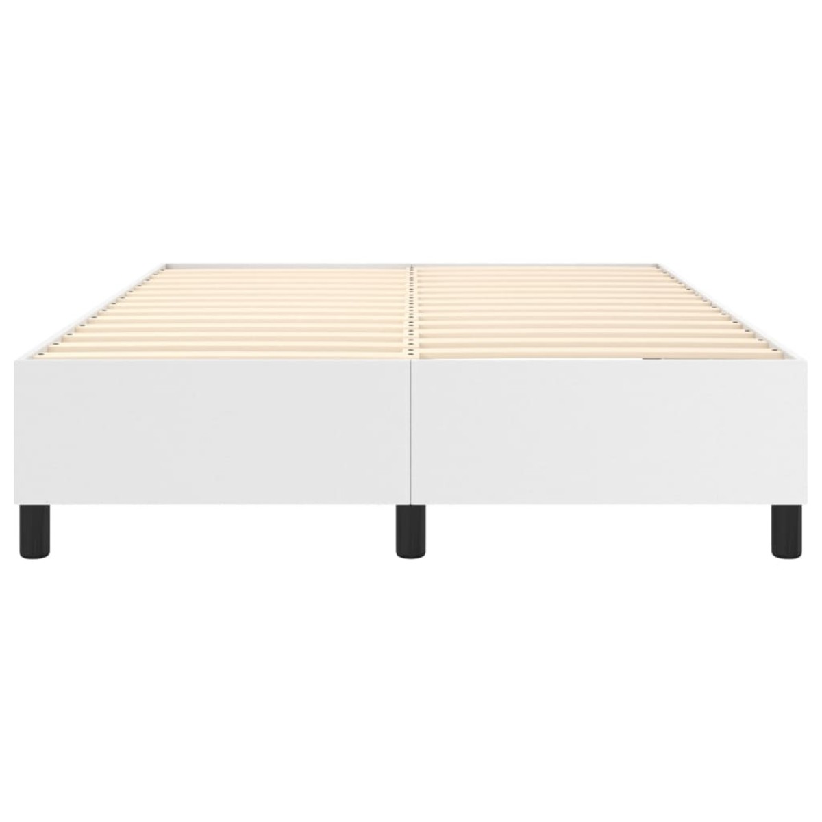 vidaXL Πλαίσιο Κρεβατιού Boxspring Λευκό 140x200 εκ. Συνθετικό Δέρμα