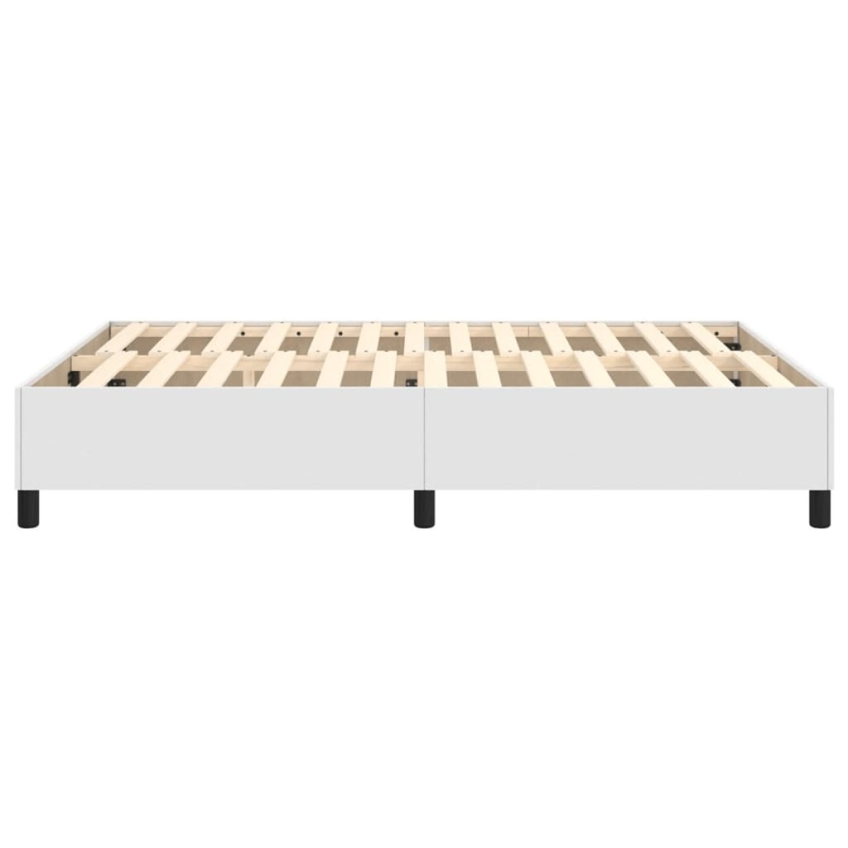 vidaXL Πλαίσιο Κρεβατιού Boxspring Λευκό 140x200 εκ. Συνθετικό Δέρμα