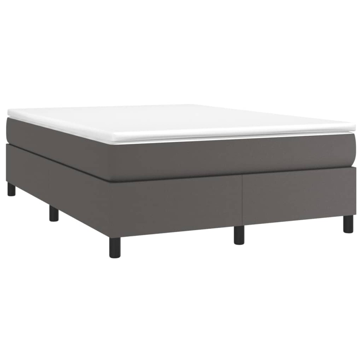 vidaXL Πλαίσιο Κρεβατιού Boxspring Γκρι 140x200 εκ. Συνθετικό Δέρμα