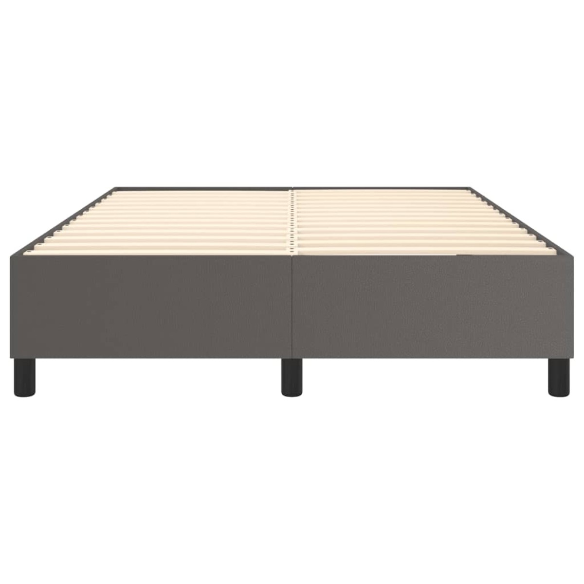vidaXL Πλαίσιο Κρεβατιού Boxspring Γκρι 140x200 εκ. Συνθετικό Δέρμα