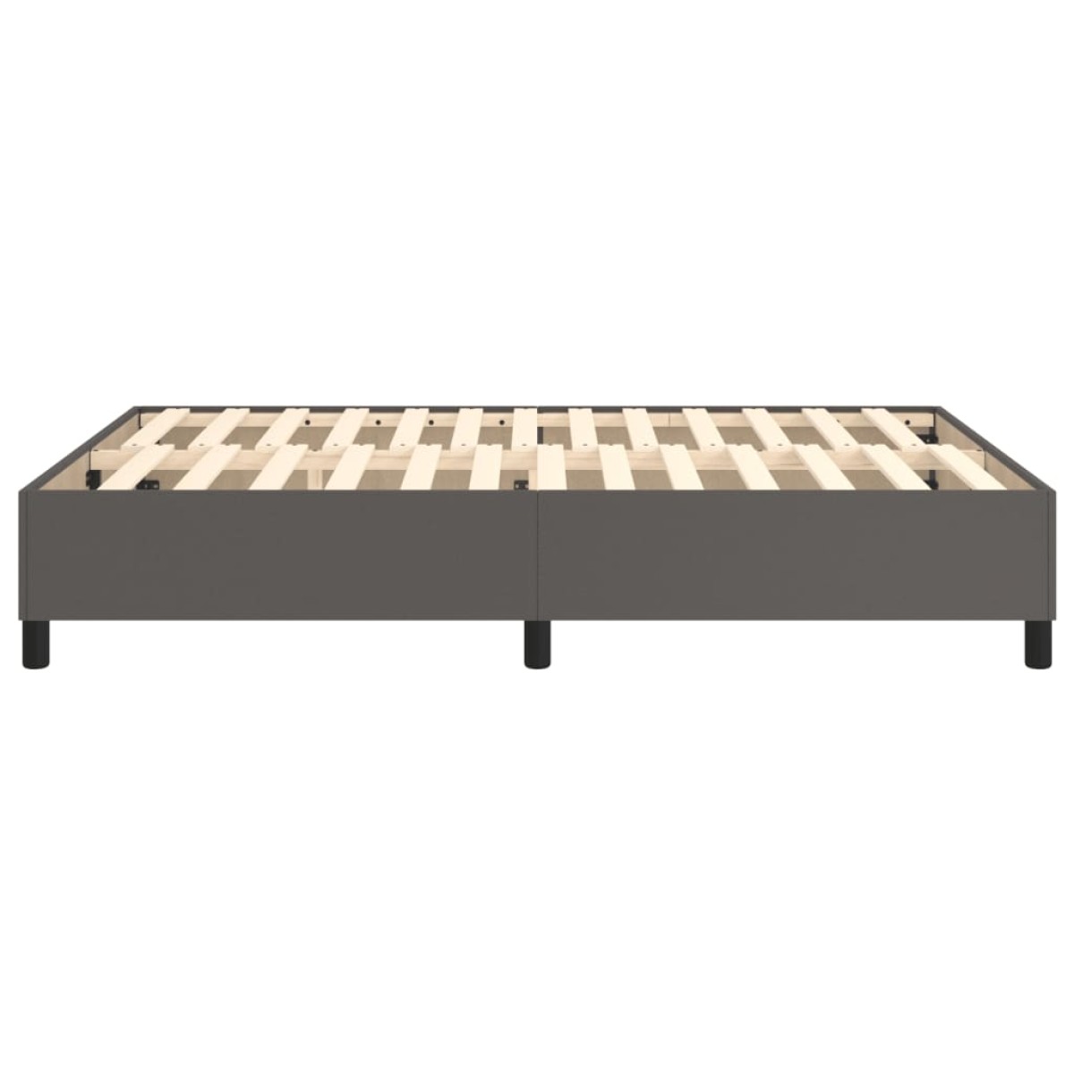 vidaXL Πλαίσιο Κρεβατιού Boxspring Γκρι 140x200 εκ. Συνθετικό Δέρμα