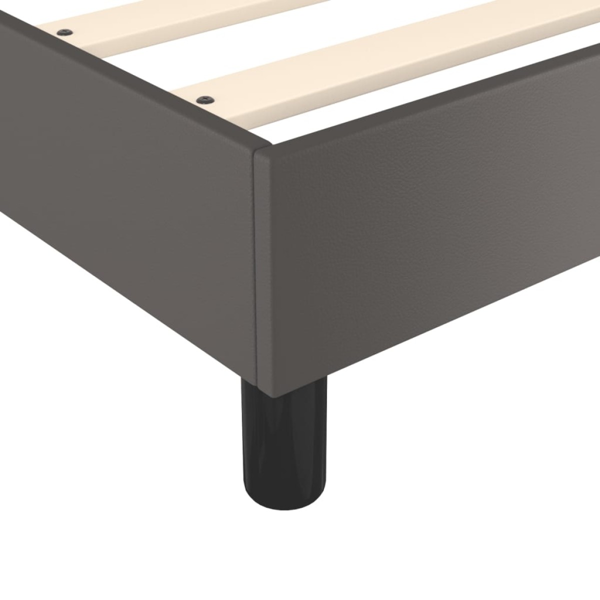 vidaXL Πλαίσιο Κρεβατιού Boxspring Γκρι 140x200 εκ. Συνθετικό Δέρμα