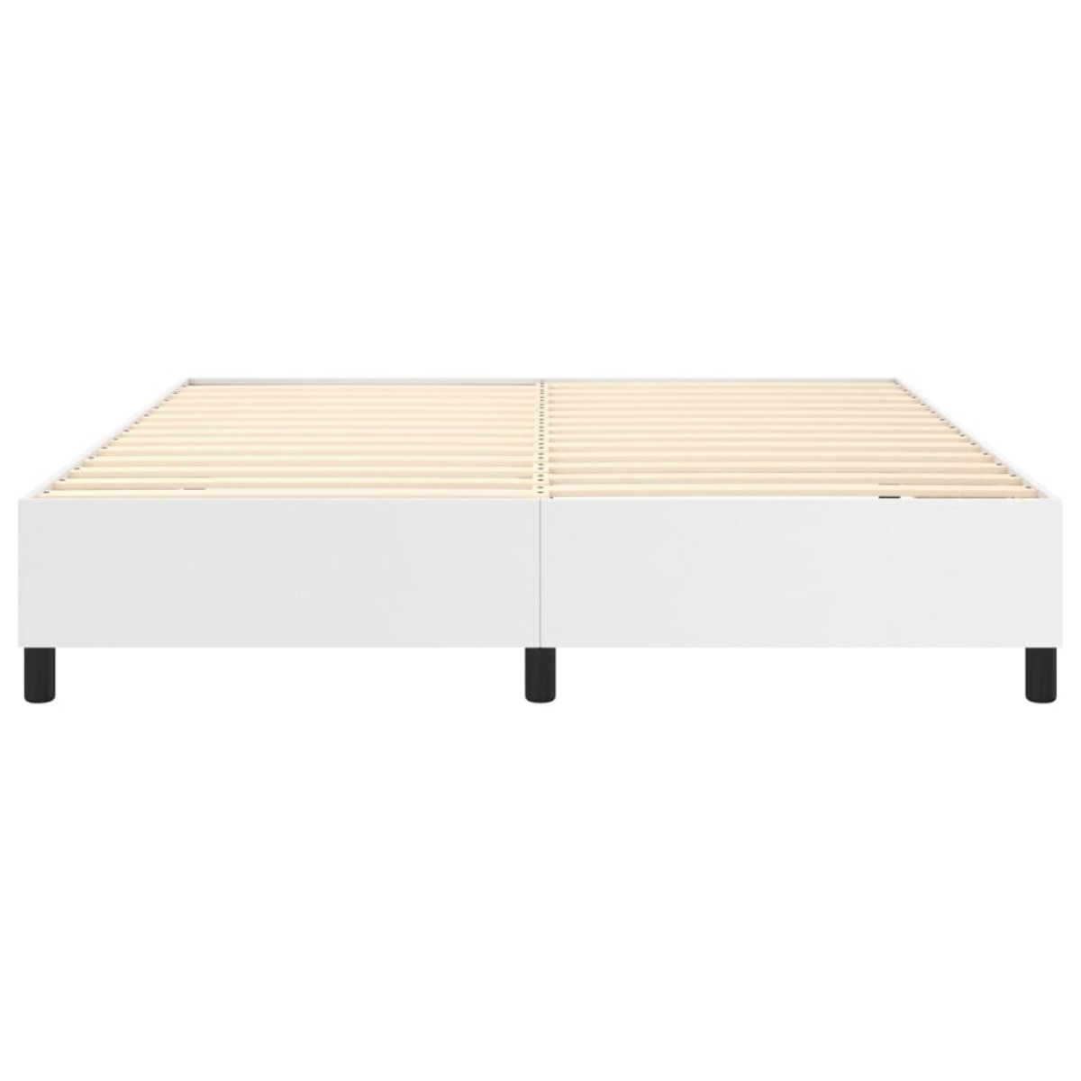 vidaXL Πλαίσιο Κρεβατιού Boxspring Λευκό 160x200 εκ. Συνθετικό Δέρμα