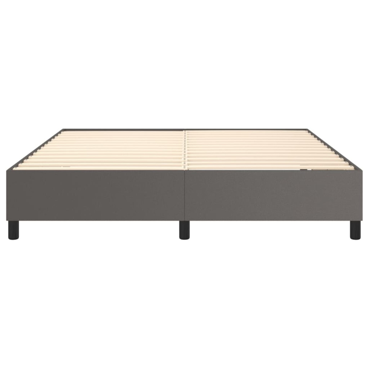 vidaXL Πλαίσιο Κρεβατιού Boxspring Γκρι 160x200 εκ. Συνθετικό Δέρμα