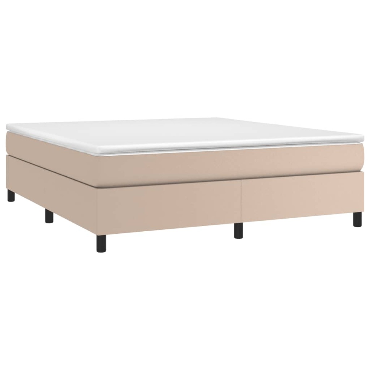 vidaXL Πλαίσιο Κρεβατιού Boxspring Καπουτσίνο 160x200εκ. Συνθετ. Δέρμα
