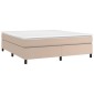 vidaXL Πλαίσιο Κρεβατιού Boxspring Καπουτσίνο 160x200εκ. Συνθετ. Δέρμα