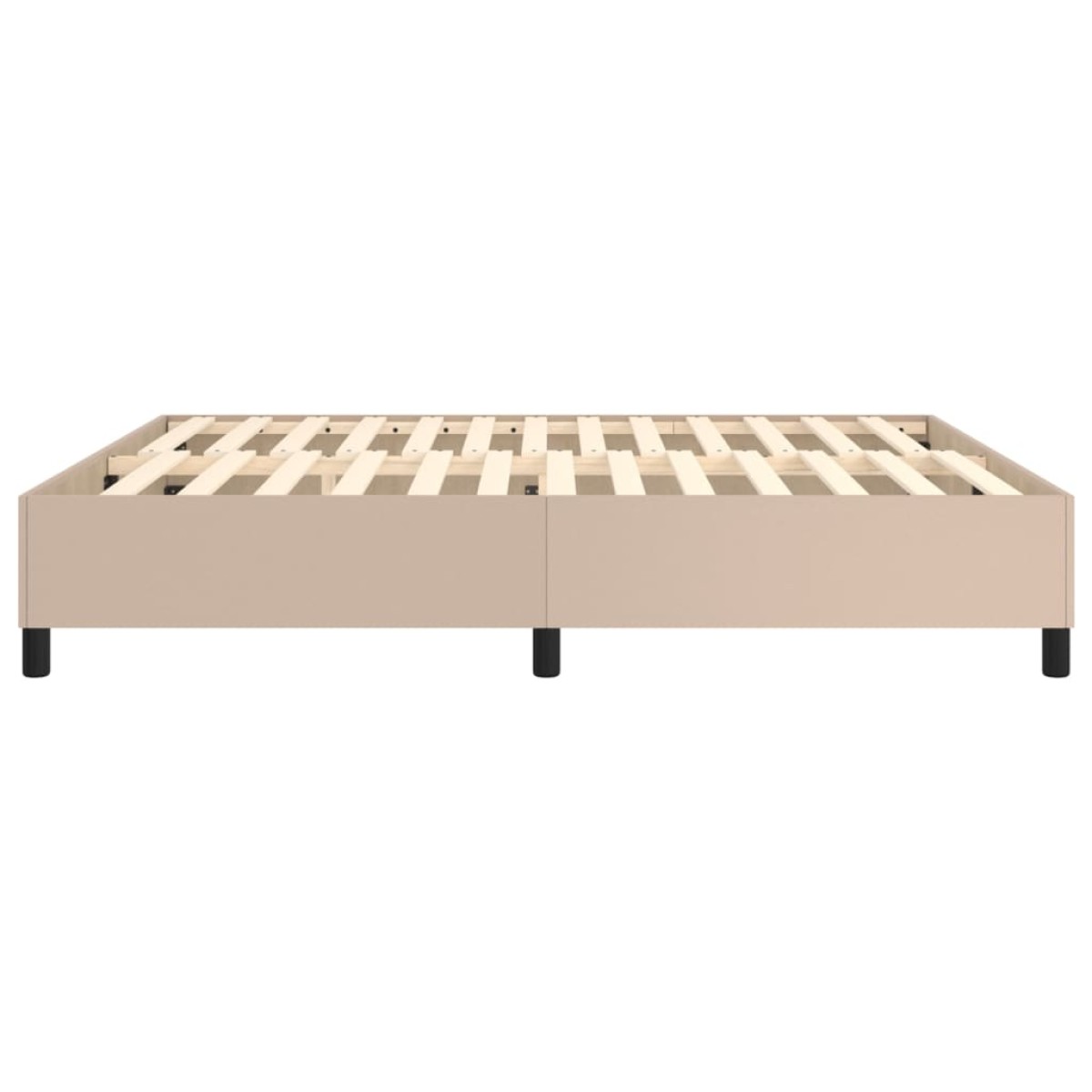 vidaXL Πλαίσιο Κρεβατιού Boxspring Καπουτσίνο 160x200εκ. Συνθετ. Δέρμα