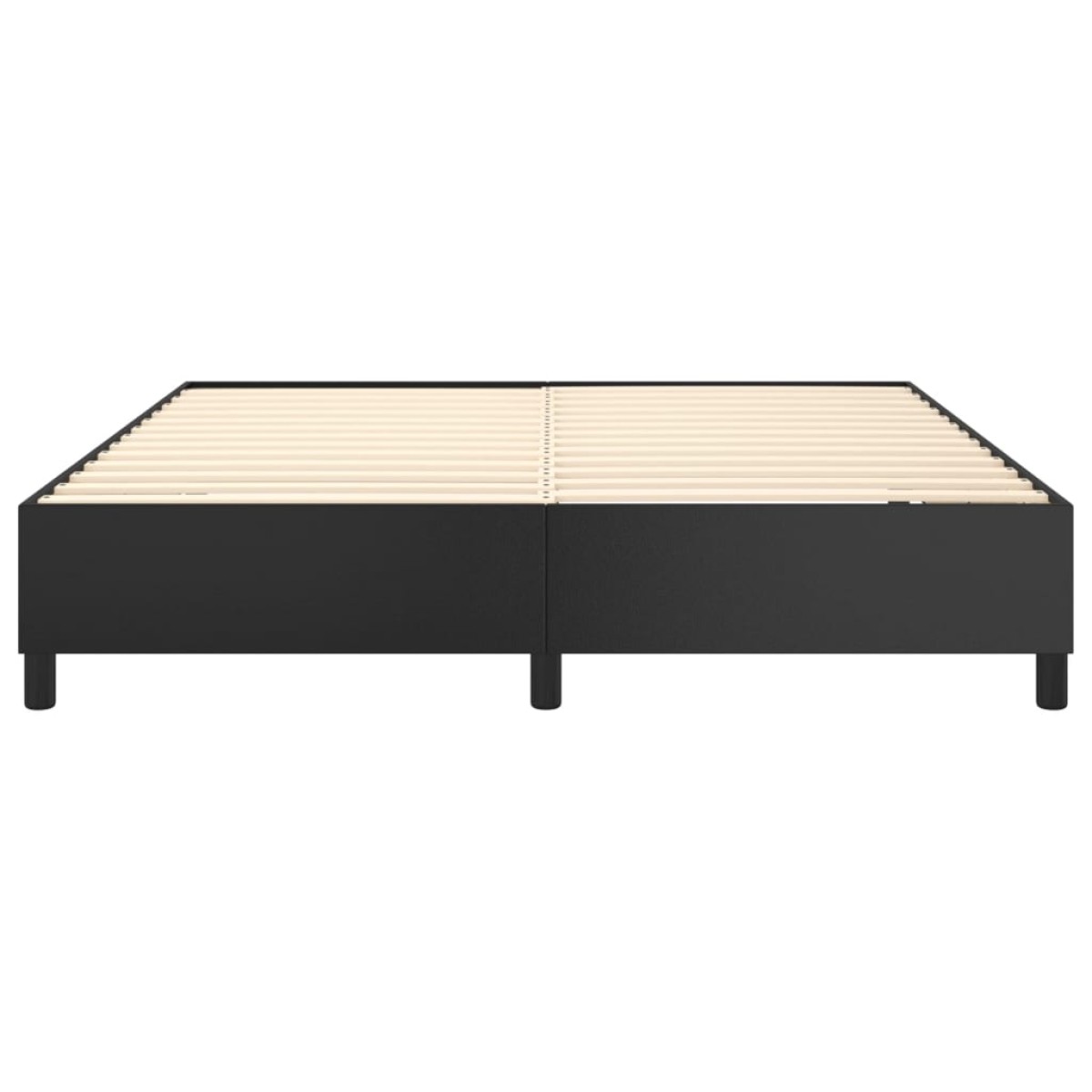 vidaXL Πλαίσιο Κρεβατιού Boxspring Μαύρο 180x200 εκ. Συνθετικό Δέρμα