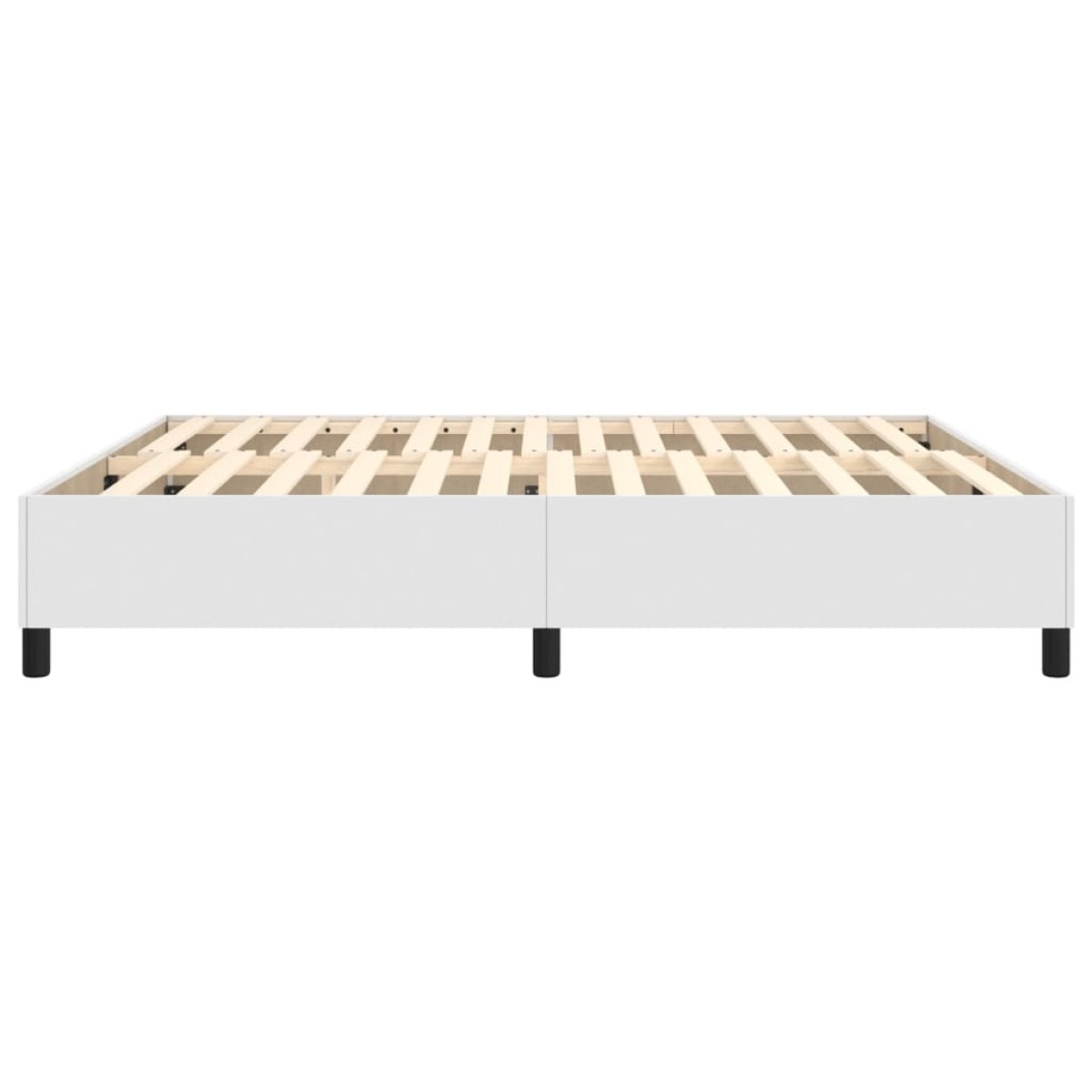 vidaXL Πλαίσιο Κρεβατιού Boxspring Λευκό 180x200 εκ. Συνθετικό Δέρμα