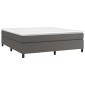 vidaXL Πλαίσιο Κρεβατιού Boxspring Γκρι 180x200 εκ. Συνθετικό Δέρμα