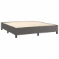 vidaXL Πλαίσιο Κρεβατιού Boxspring Γκρι 180x200 εκ. Συνθετικό Δέρμα