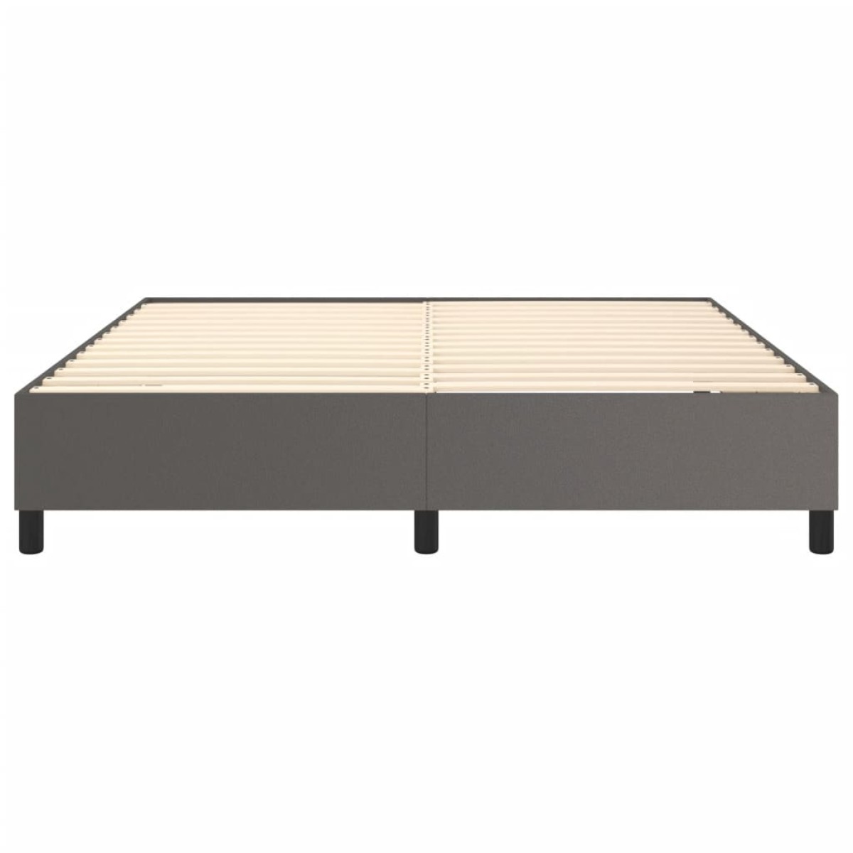 vidaXL Πλαίσιο Κρεβατιού Boxspring Γκρι 180x200 εκ. Συνθετικό Δέρμα