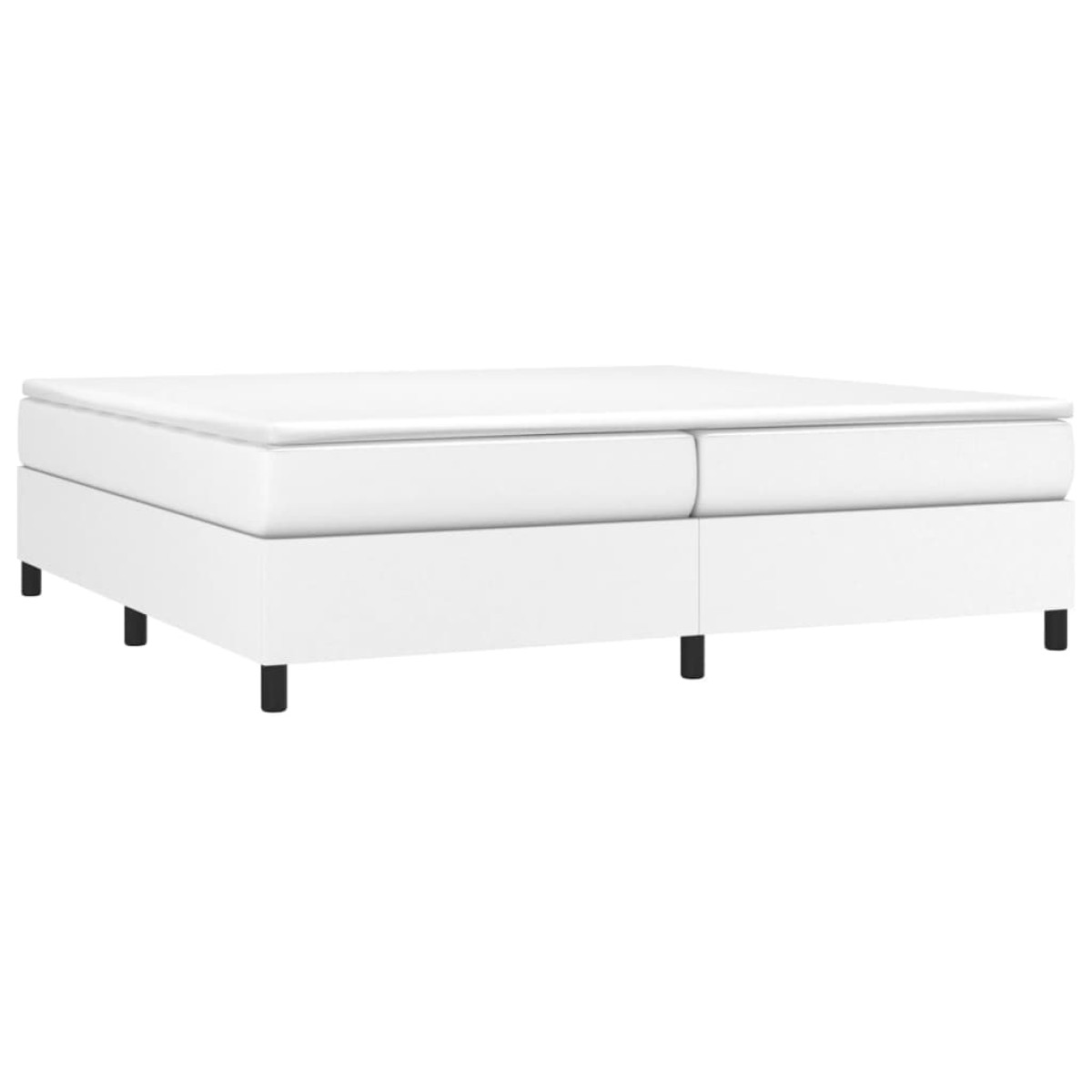 vidaXL Πλαίσιο Κρεβατιού Boxspring Λευκό 200x200 εκ. Συνθετικό Δέρμα