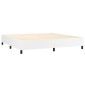 vidaXL Πλαίσιο Κρεβατιού Boxspring Λευκό 200x200 εκ. Συνθετικό Δέρμα
