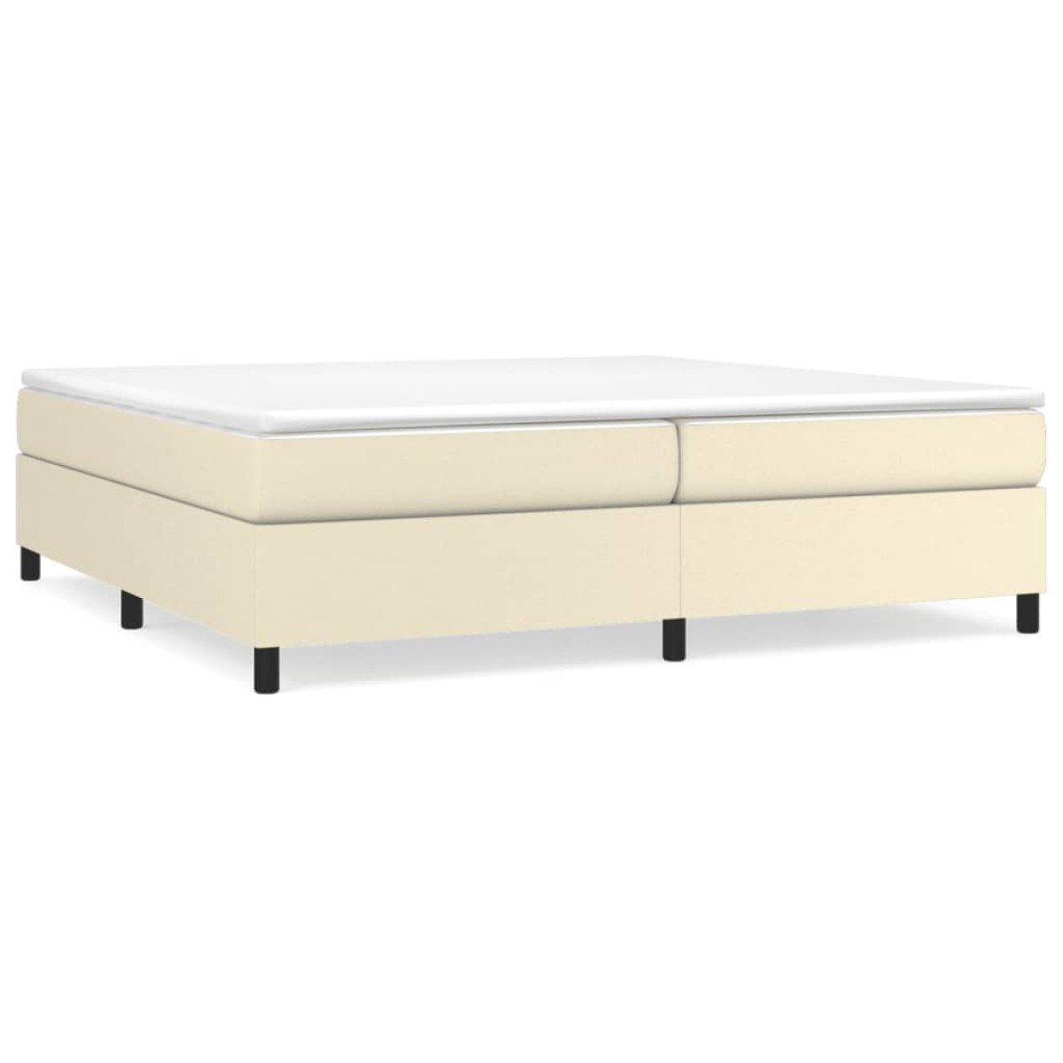 vidaXL Πλαίσιο Κρεβατιού Boxspring Κρεμ 200x200 εκ. Συνθετικό Δέρμα