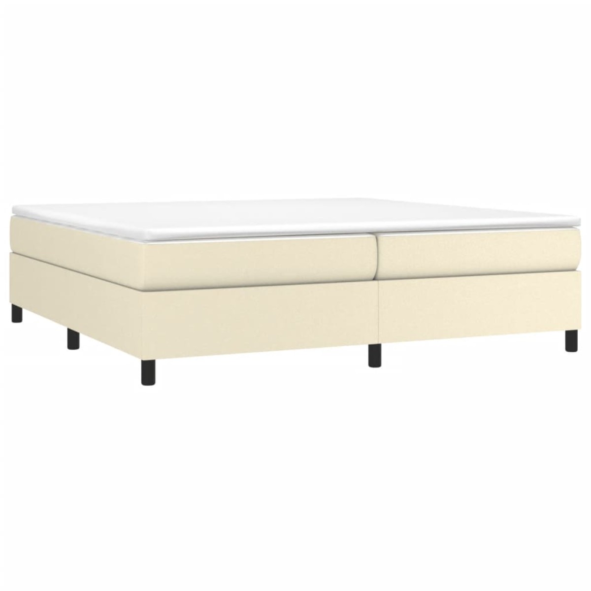 vidaXL Πλαίσιο Κρεβατιού Boxspring Κρεμ 200x200 εκ. Συνθετικό Δέρμα