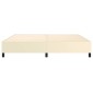 vidaXL Πλαίσιο Κρεβατιού Boxspring Κρεμ 200x200 εκ. Συνθετικό Δέρμα