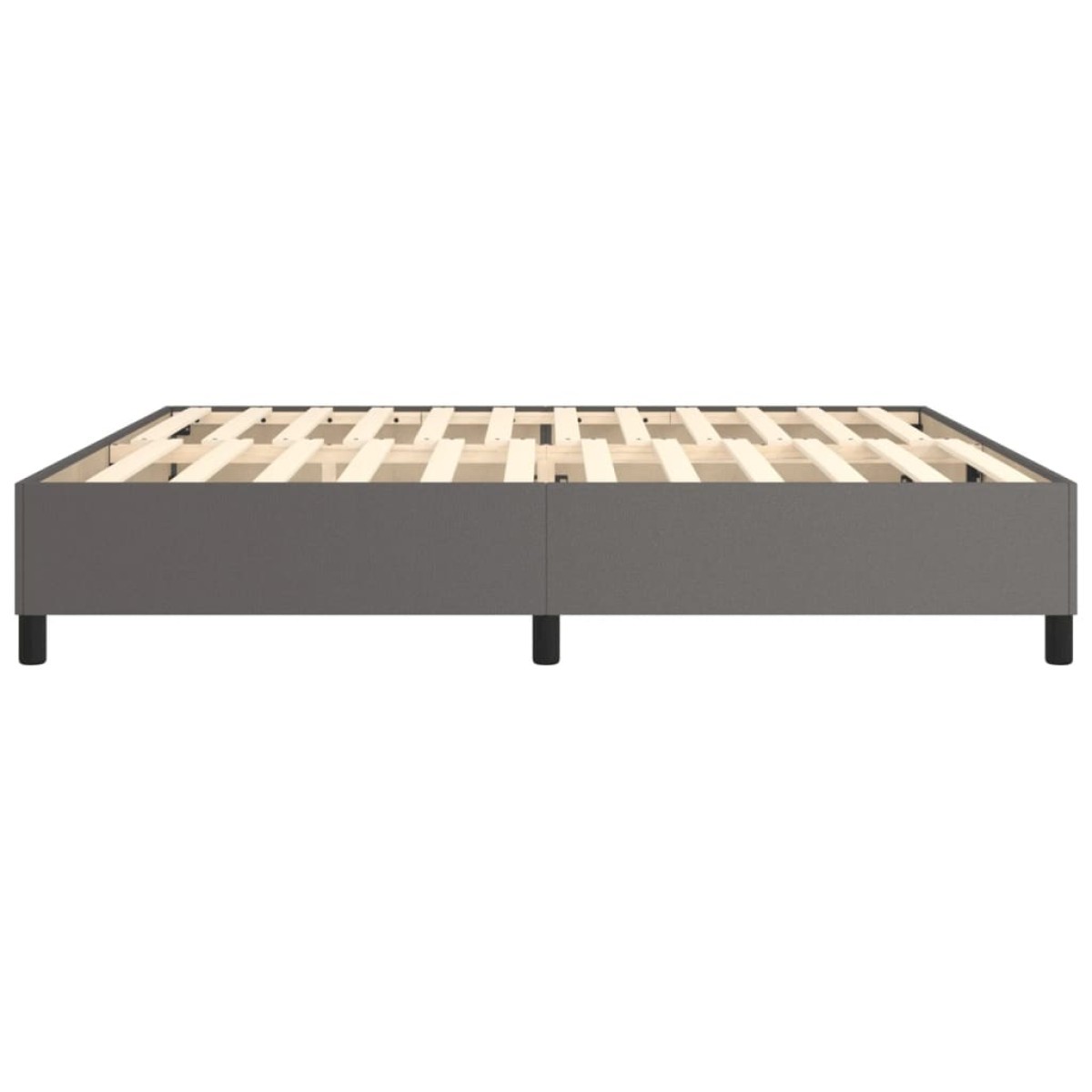vidaXL Πλαίσιο Κρεβατιού Boxspring Γκρι 200x200 εκ. Συνθετικό Δέρμα