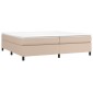 vidaXL Πλαίσιο Κρεβατιού Boxspring Καπουτσίνο 200x200εκ. Συνθετ. Δέρμα