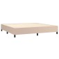 vidaXL Πλαίσιο Κρεβατιού Boxspring Καπουτσίνο 200x200εκ. Συνθετ. Δέρμα