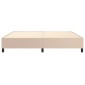 vidaXL Πλαίσιο Κρεβατιού Boxspring Καπουτσίνο 200x200εκ. Συνθετ. Δέρμα