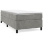 vidaXL Πλαίσιο Κρεβατιού Boxspring Ανοιχτό Γκρι 80x200 εκ. Βελούδινο