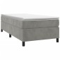 vidaXL Πλαίσιο Κρεβατιού Boxspring Ανοιχτό Γκρι 80x200 εκ. Βελούδινο