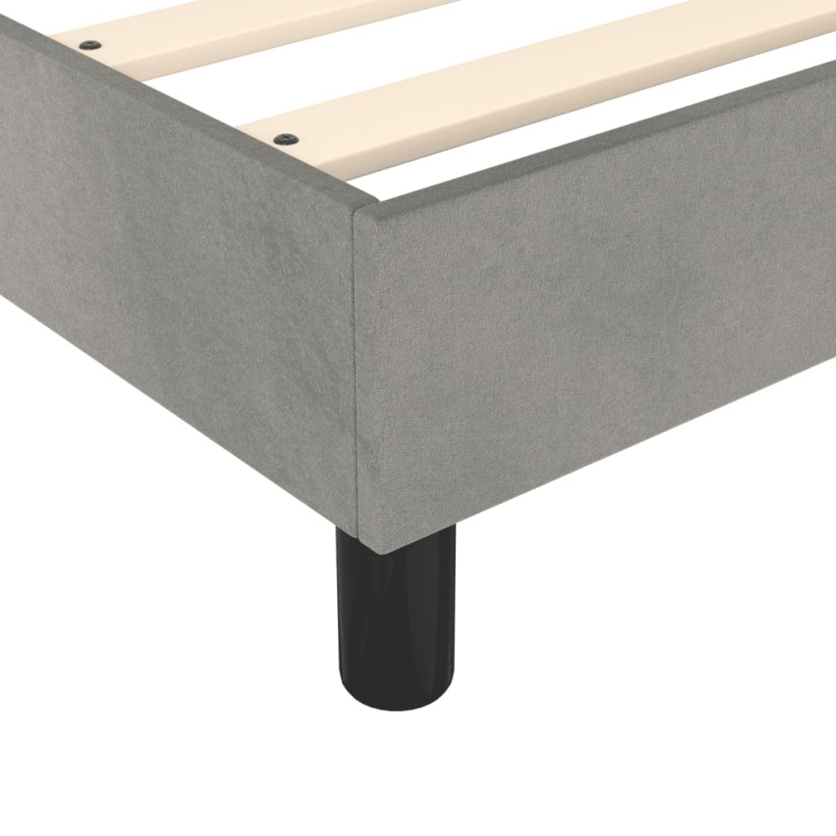 vidaXL Πλαίσιο Κρεβατιού Boxspring Ανοιχτό Γκρι 80x200 εκ. Βελούδινο