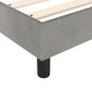 vidaXL Πλαίσιο Κρεβατιού Boxspring Ανοιχτό Γκρι 80x200 εκ. Βελούδινο