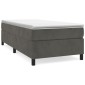 vidaXL Πλαίσιο Κρεβατιού Boxspring Σκούρο Γκρι 80x200 εκ. Βελούδινο