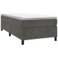 vidaXL Πλαίσιο Κρεβατιού Boxspring Σκούρο Γκρι 80x200 εκ. Βελούδινο