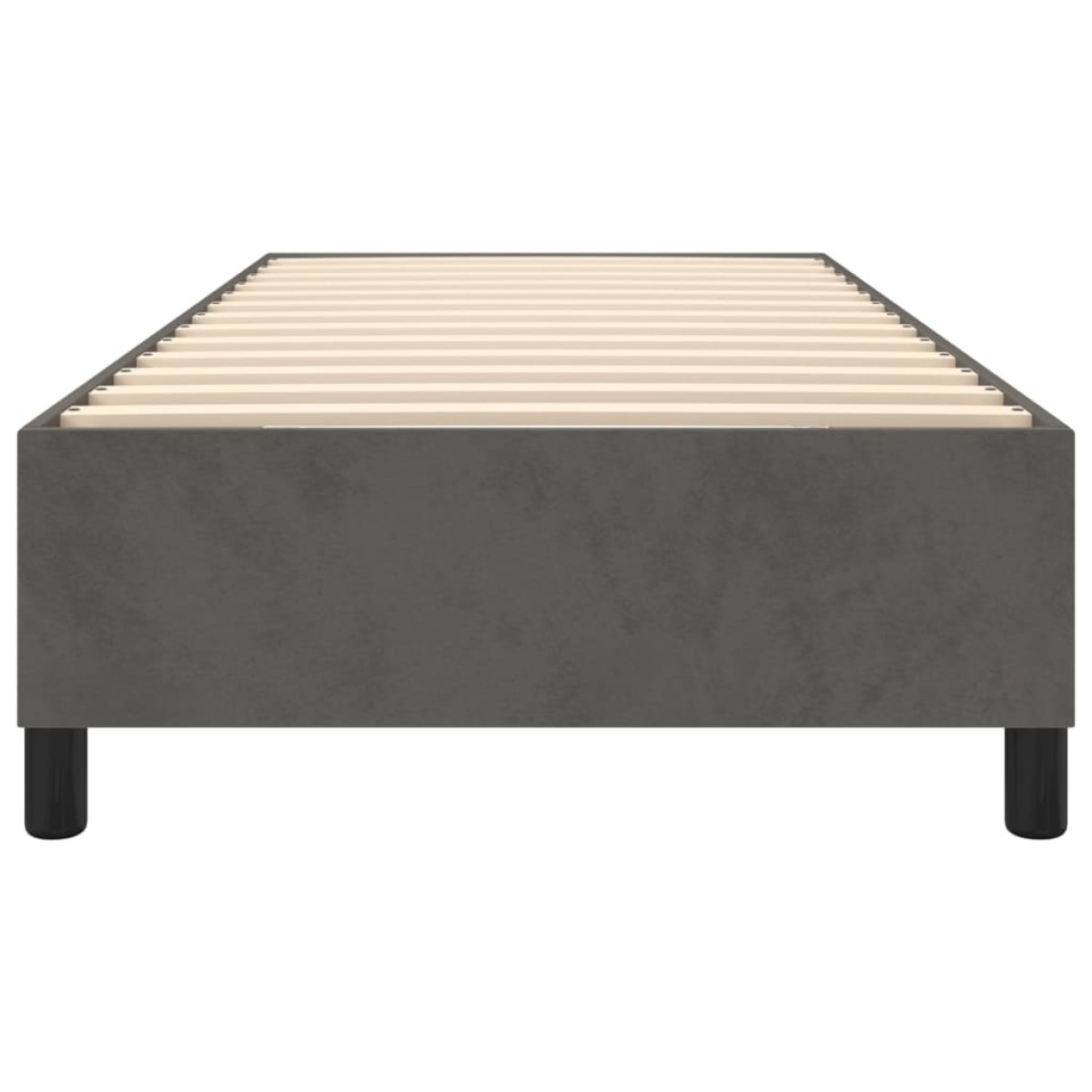 vidaXL Πλαίσιο Κρεβατιού Boxspring Σκούρο Γκρι 80x200 εκ. Βελούδινο